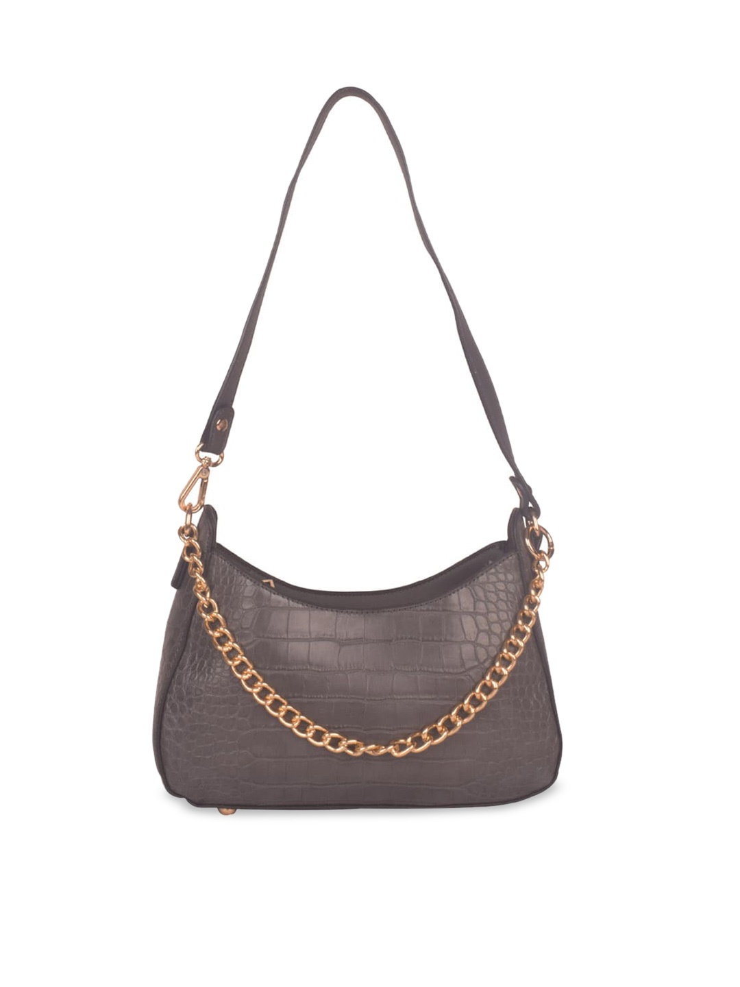 

Bagkok PU Structured Shoulder Bag, Grey