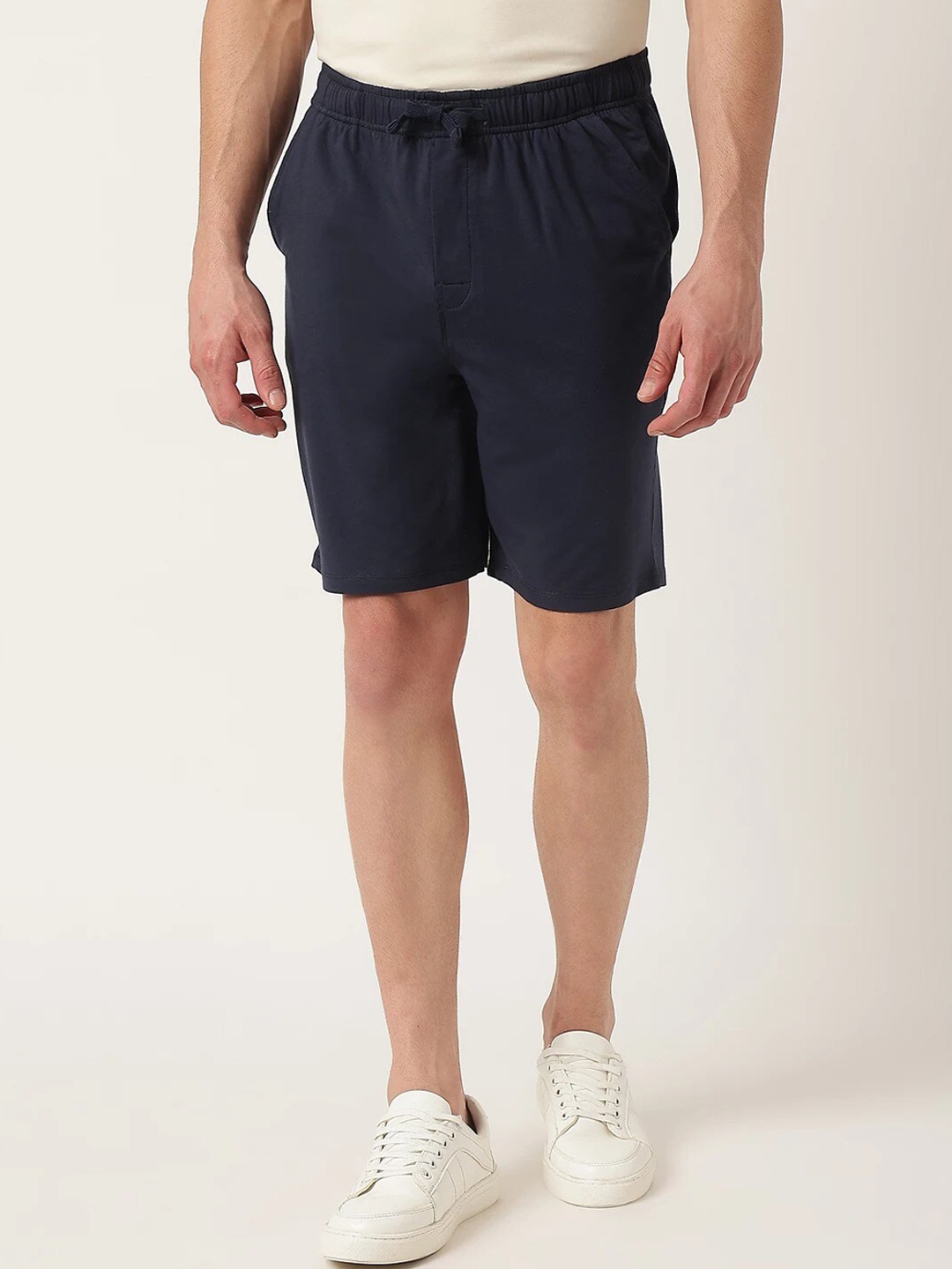 

Marks & Spencer Men Mid Rise Regular Fit Shorts, Navy blue