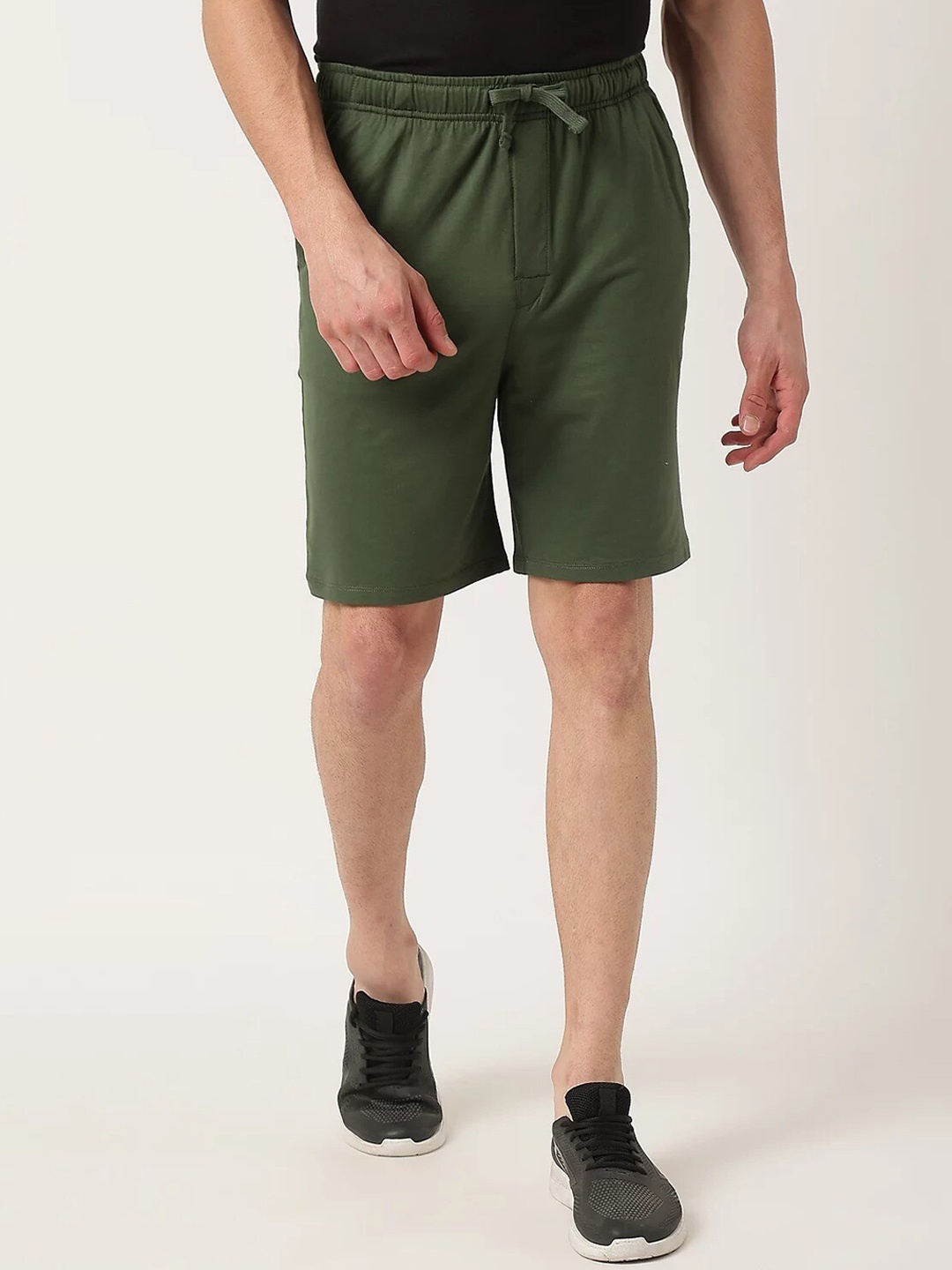

Marks & Spencer Men Mid-Rise Cotton Regular Fit Shorts, Khaki