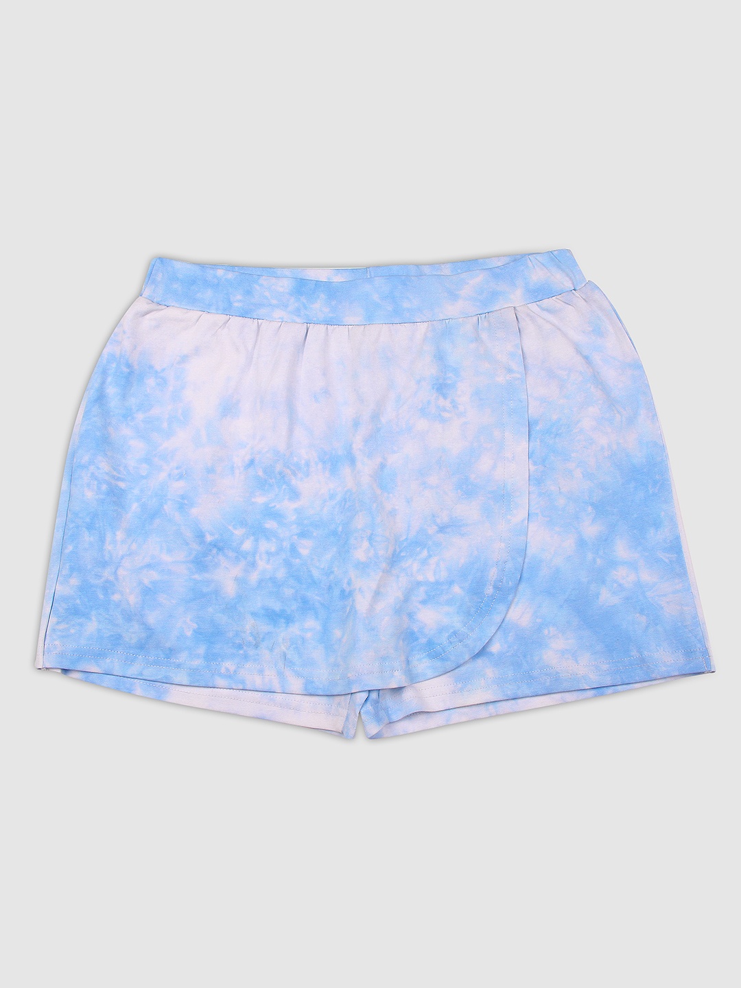 

YK Girls Tie & Dye Cotton Skorts, Blue