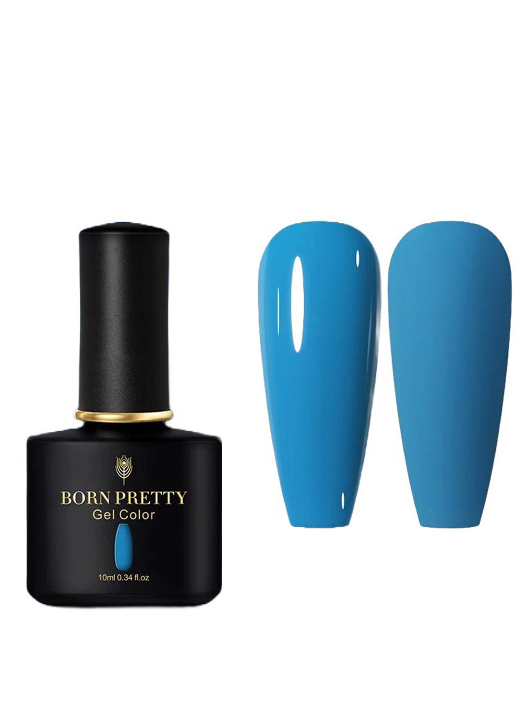 

BORN PRETTY Black Spar Series Glossy UV LED Gel Nail Enamel 10ml- Shade BP131, Blue