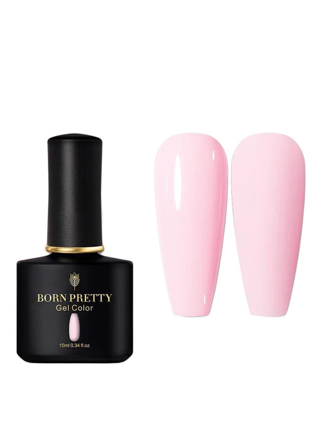 

BORN PRETTY Black Spar Series Glossy UV LED Gel Nail Enamel 10ml- Shade BP120, Pink