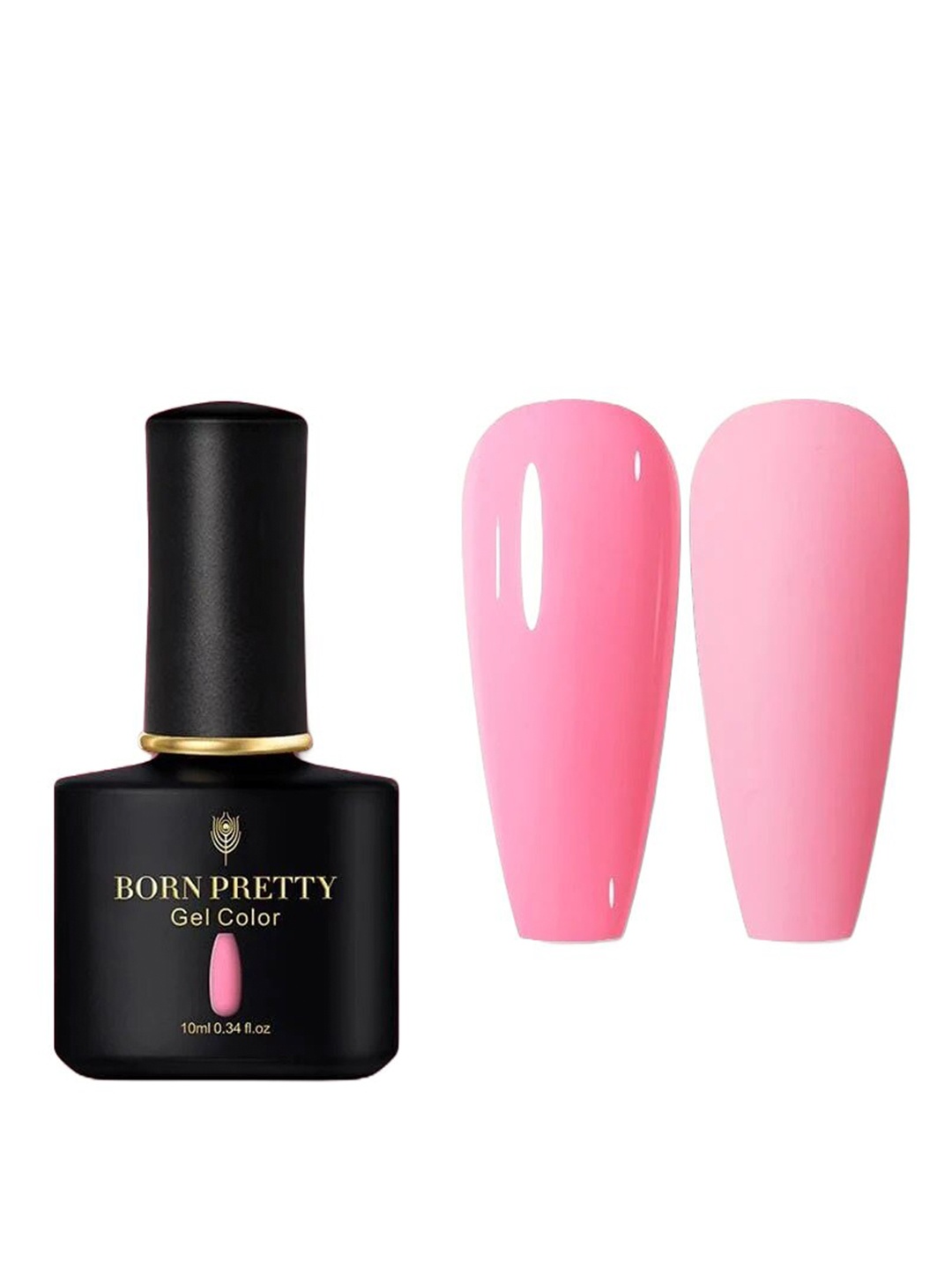 

BORN PRETTY Black Spar Series Glossy UV LED Gel Nail Enamel 10ml- Shade BP109, Pink