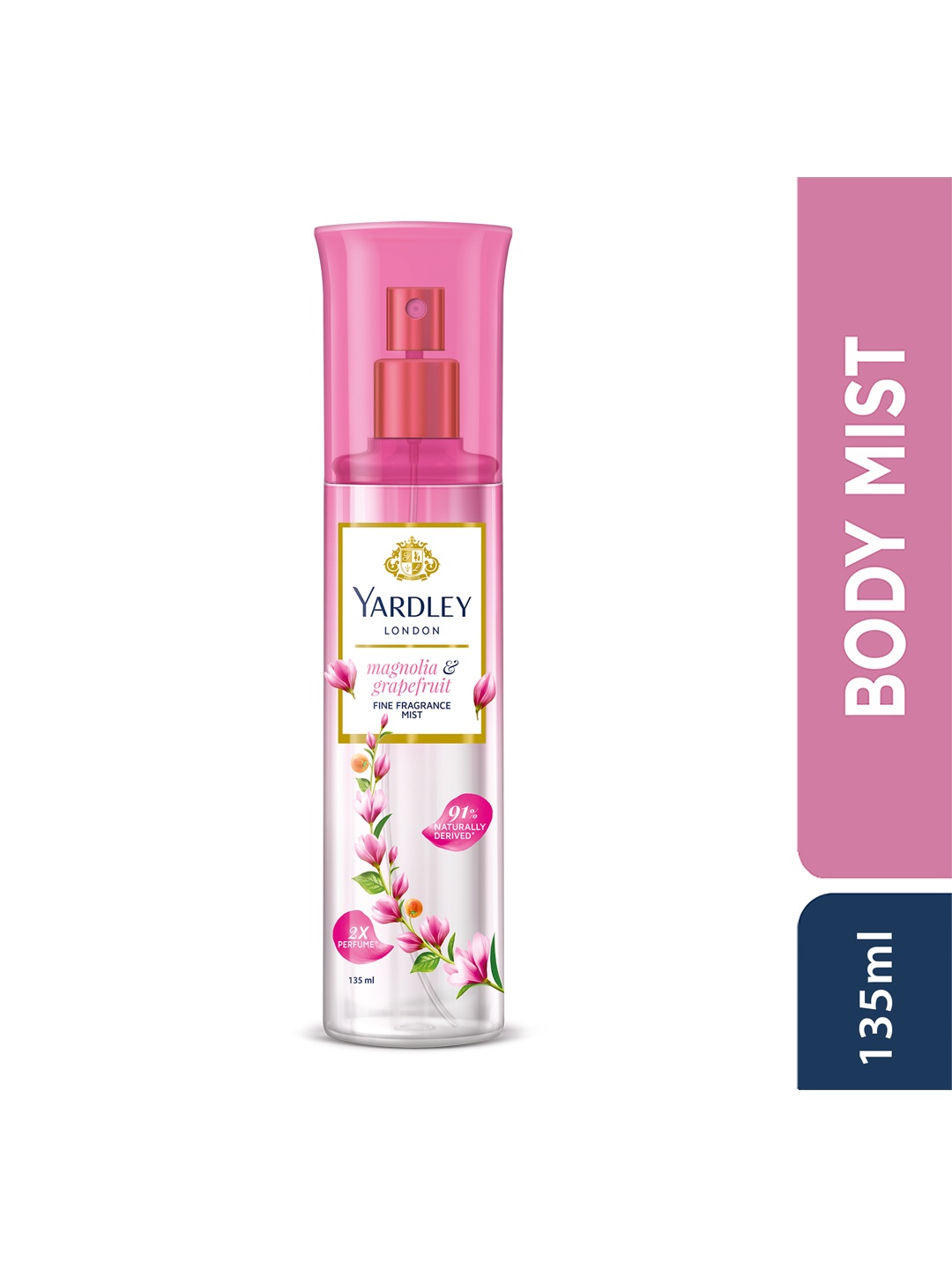 

YARDLEY LONDON Magnolia & Grapefruit Fine Fragrance Mist - 140ml, Pink