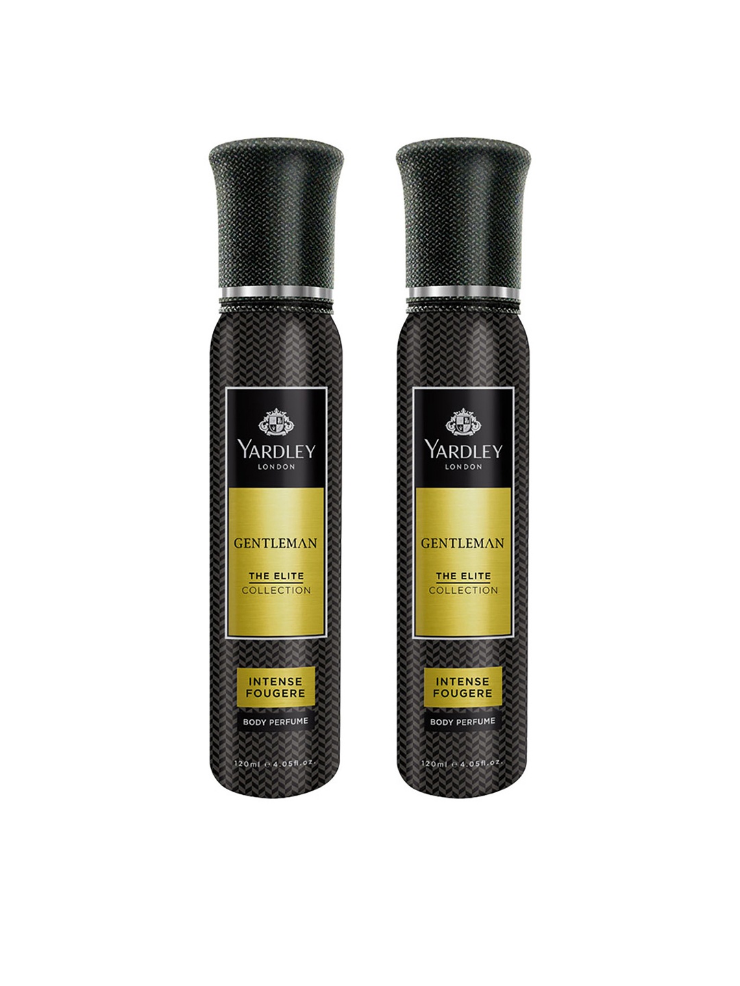 

YARDLEY LONDON Men Set of 2 The Elite Gentleman Intense Fougere Body Perfume - 100g each, Black