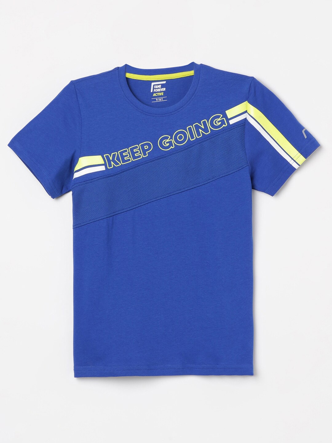 

Fame Forever by Lifestyle Boys Typography Printed Pure Cotton T-shirt, Blue