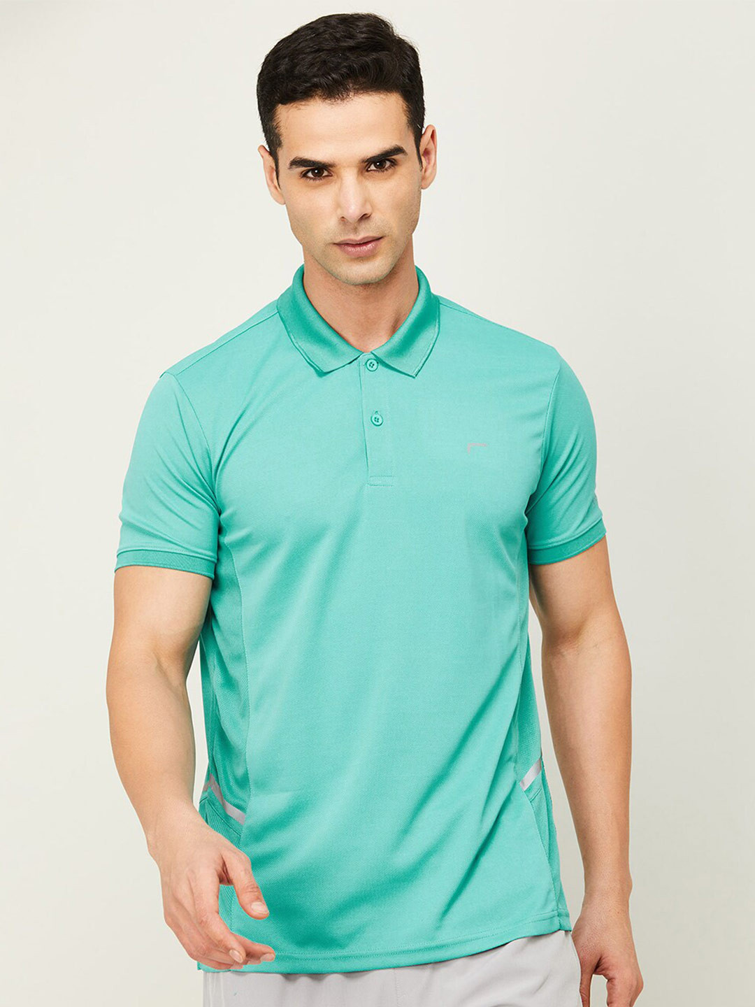 

Fame Forever by Lifestyle Polo Collar T-shirt, Sea green