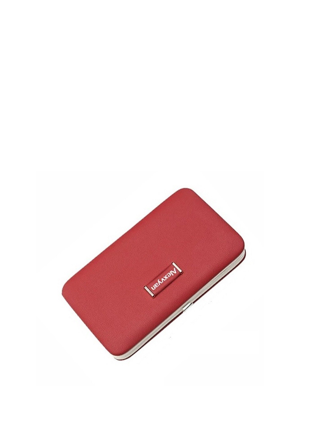 

Alexvyan Card Holder Phone Pocket Box Clutch, Red