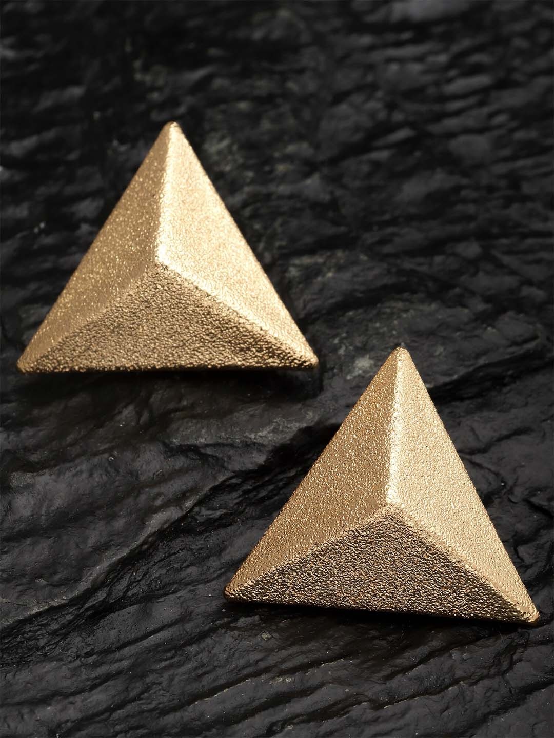 

Bohey by KARATCART Gold-Plated Contemporary Studs Earrings
