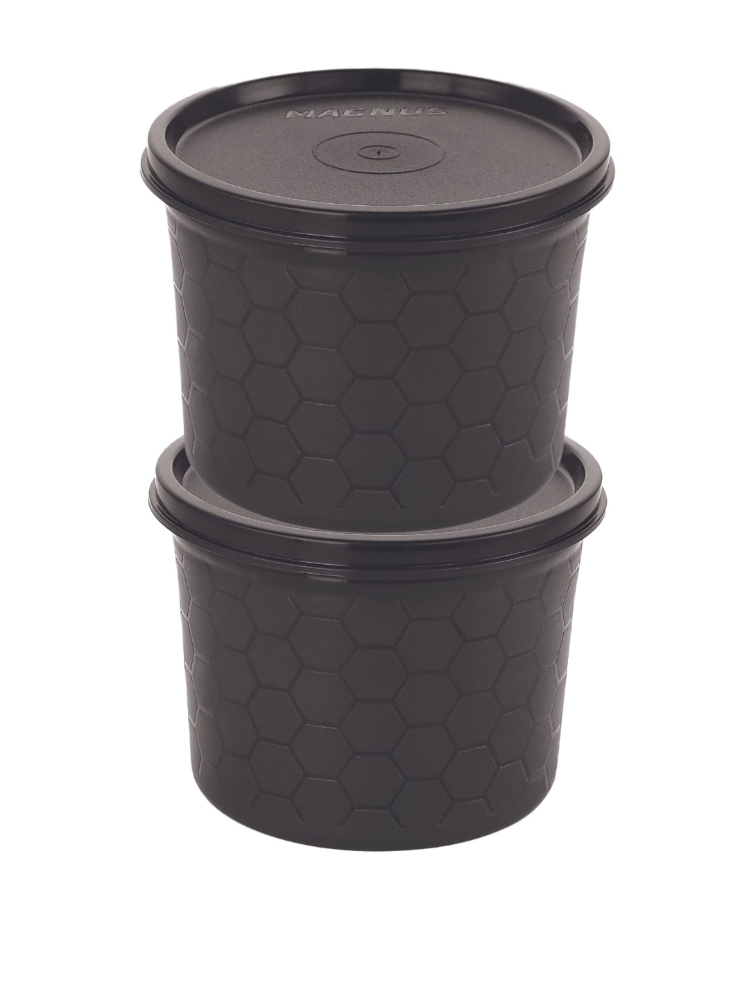 

MAGNUS Brown 2-Pieces Textured Microwave Easy Lock Container 550 ml Each