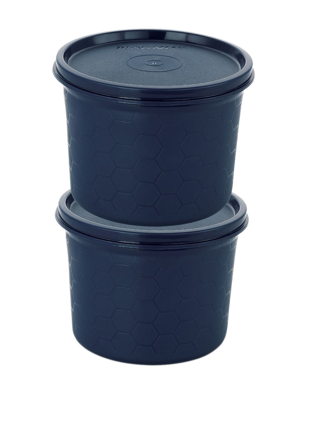 

MAGNUS Blue 2-Pieces Textured Microwave Easy Lock Container 550 ml Each