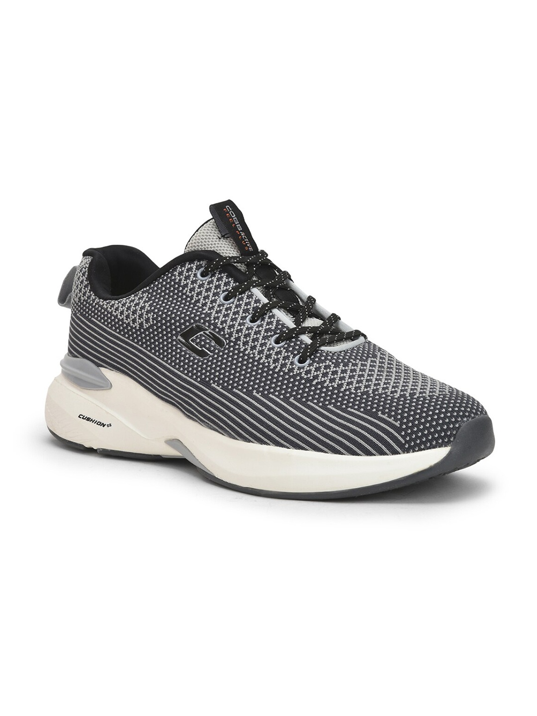 

COBB Men Non-Marking Lace-Up Running Sports Shoes, Grey