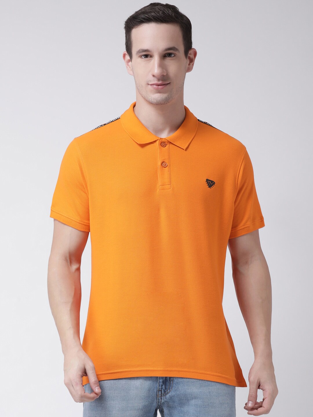 

Club York Polo Collar Cotton T-shirt, Orange