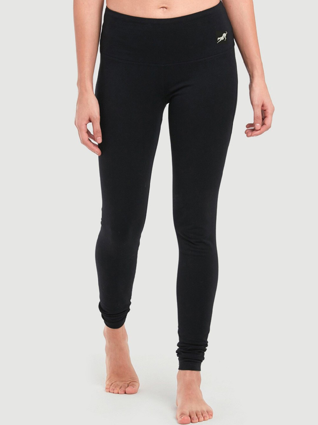 

Proyog Women Slim-Fit Ankle-Length Yoga Tights, Black