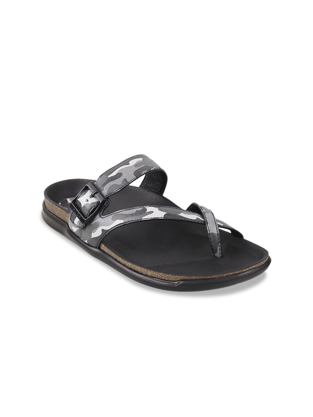 

Mochi Women Printed One Toe Flats, Black
