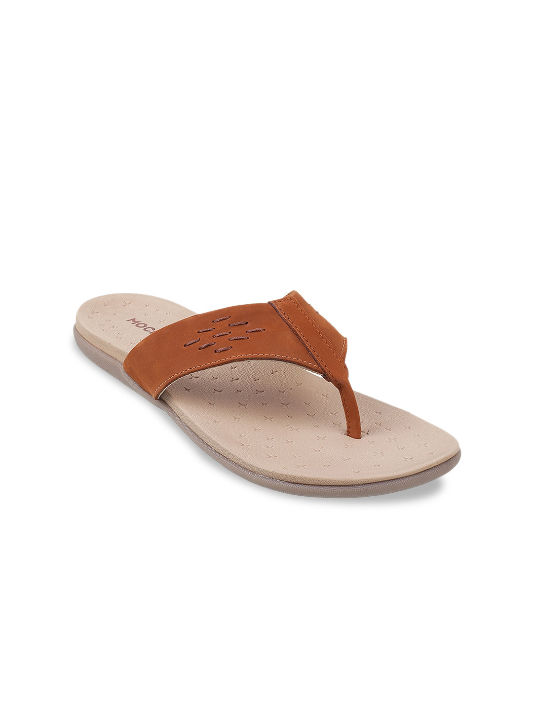 

Mochi Women Open Toe Flats, Tan