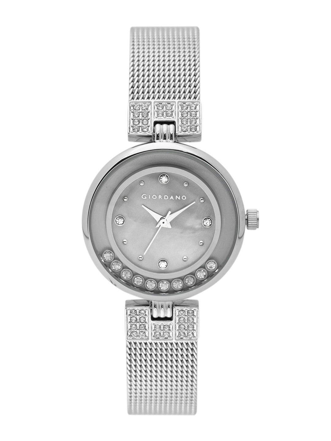 

GIORDANO Women Silver-Toned Analogue Watch 2837-11