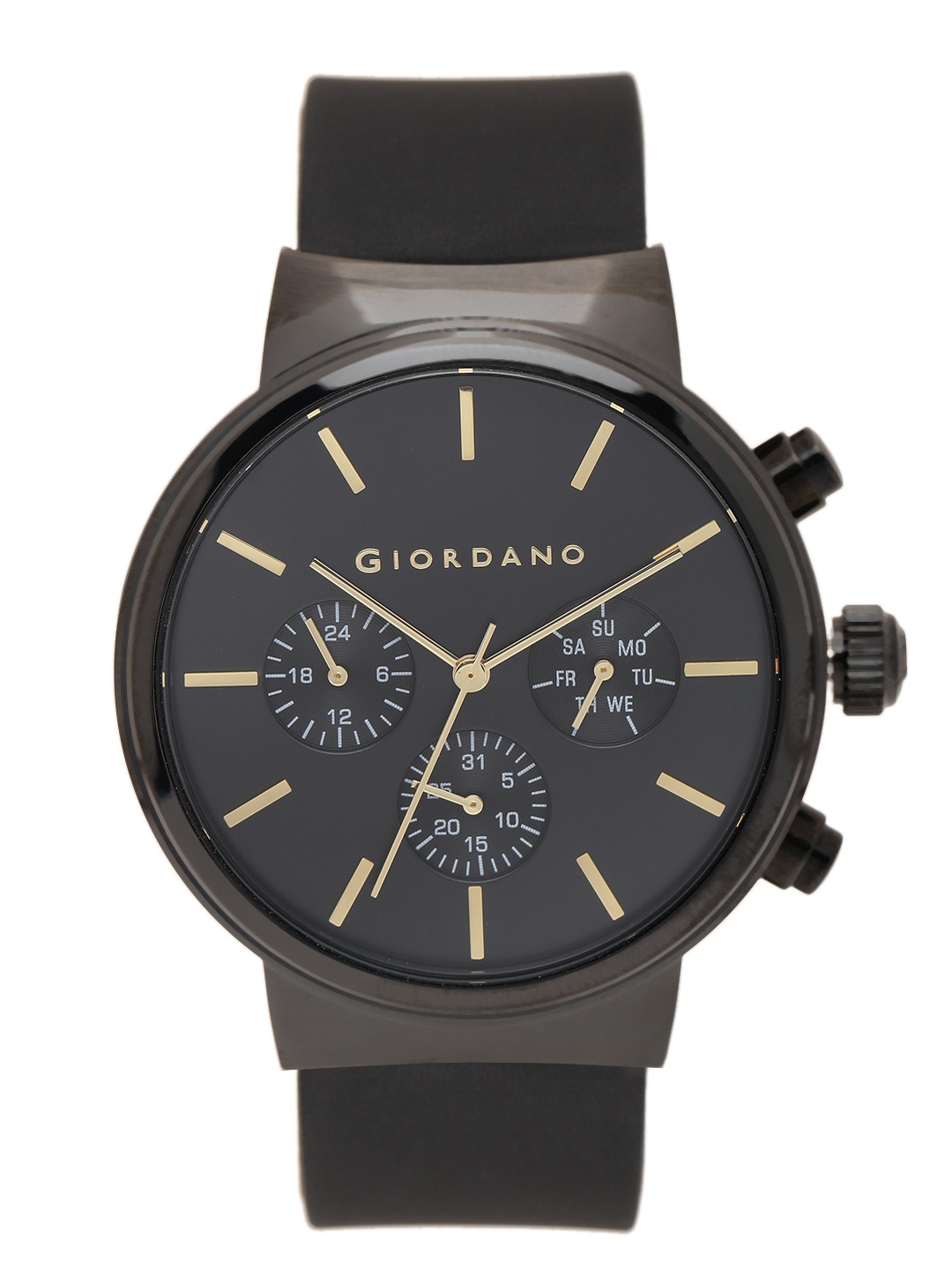 

GIORDANO Men Black Multifunction Watch 1843-01