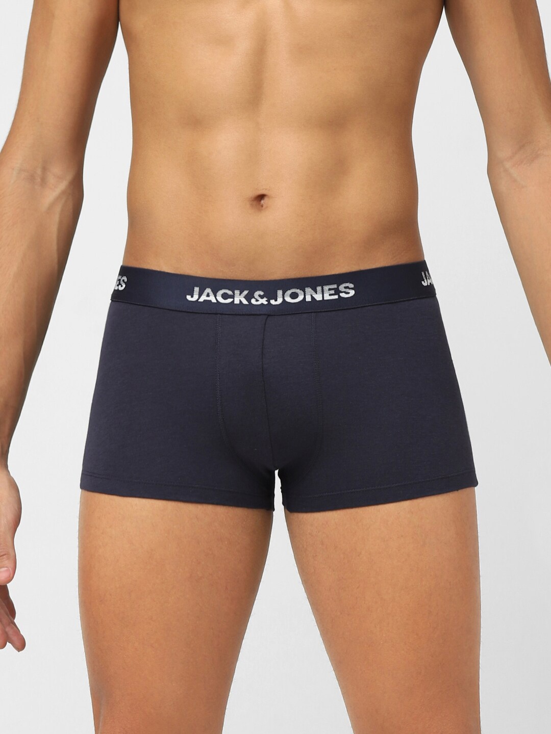 

Jack & Jones Men Mid Rise Cotton Trunk 1013100016, Navy blue