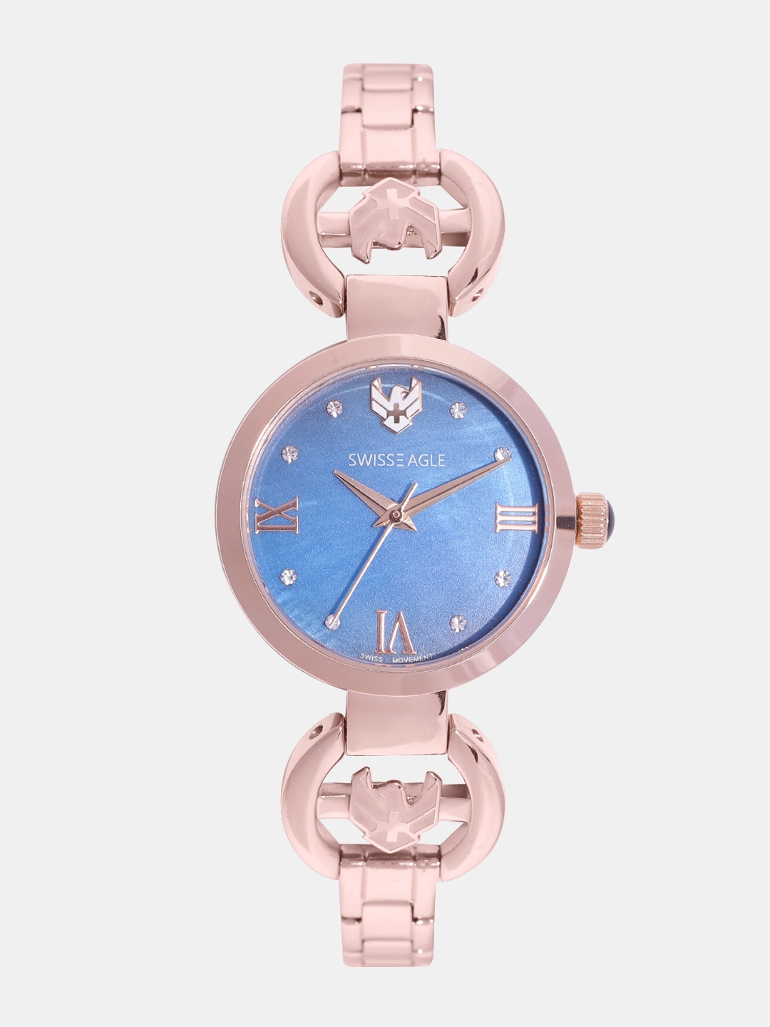 

Swiss Eagle Women Blue Analogue Watch SE-9115-22