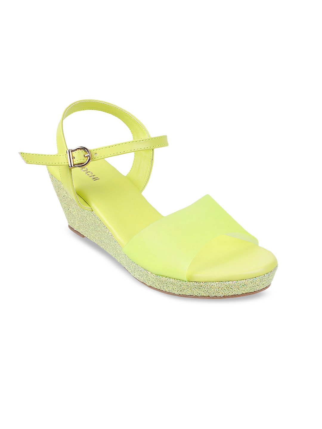 

Mochi Peep Toes Wedge Heels, Yellow