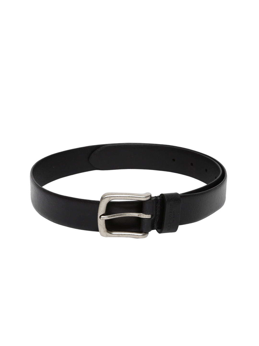

U.S. Polo Assn. Men Black Solid Leather Belt