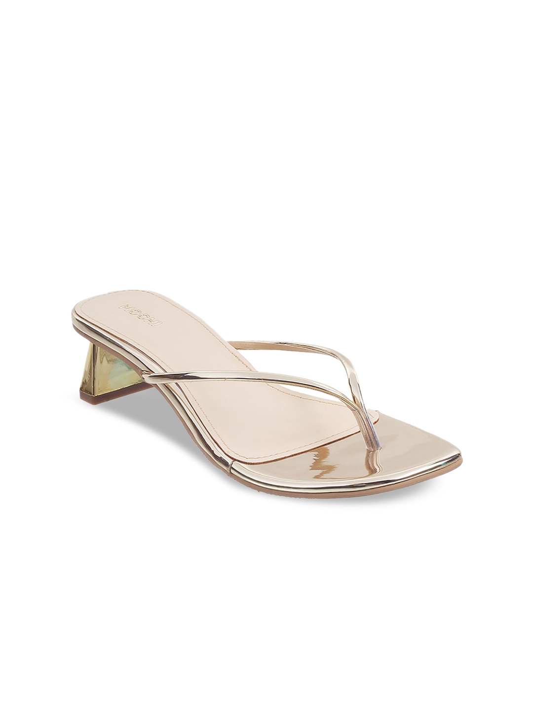 

Mochi T-Strap Block Heels, Gold