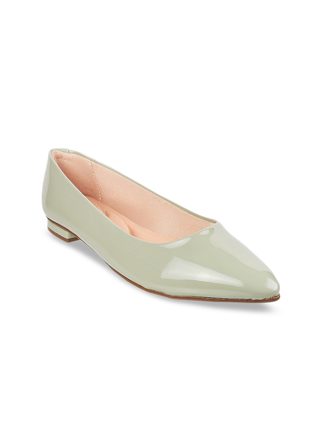 

Mochi Women Pointed Toe Ballerinas, Sea green