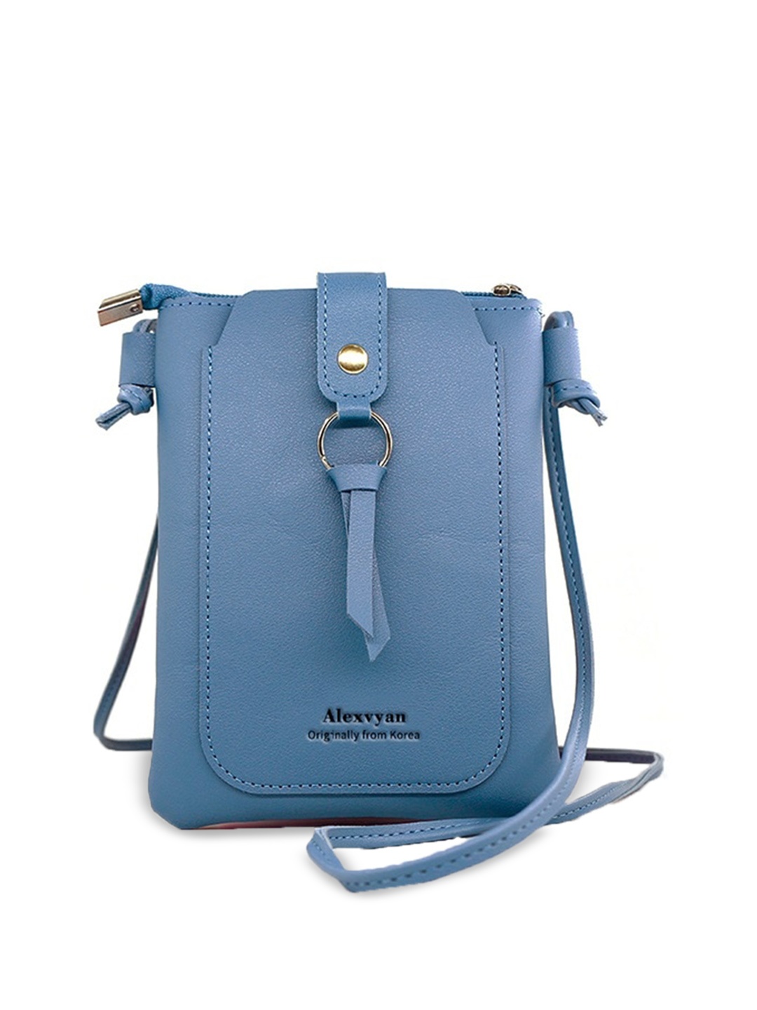 

Alexvyan Bucket Sling Bag With Tasselled, Blue