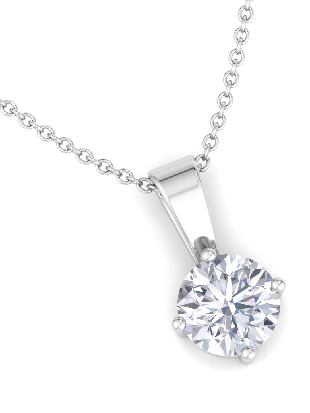 

Inddus Jewels 92.5 Sterling Silver Rhodium Plated Circular Pendant with Chain