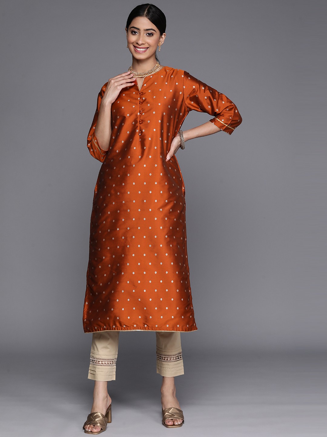 

Libas Gotta Patti Kurta, Rust