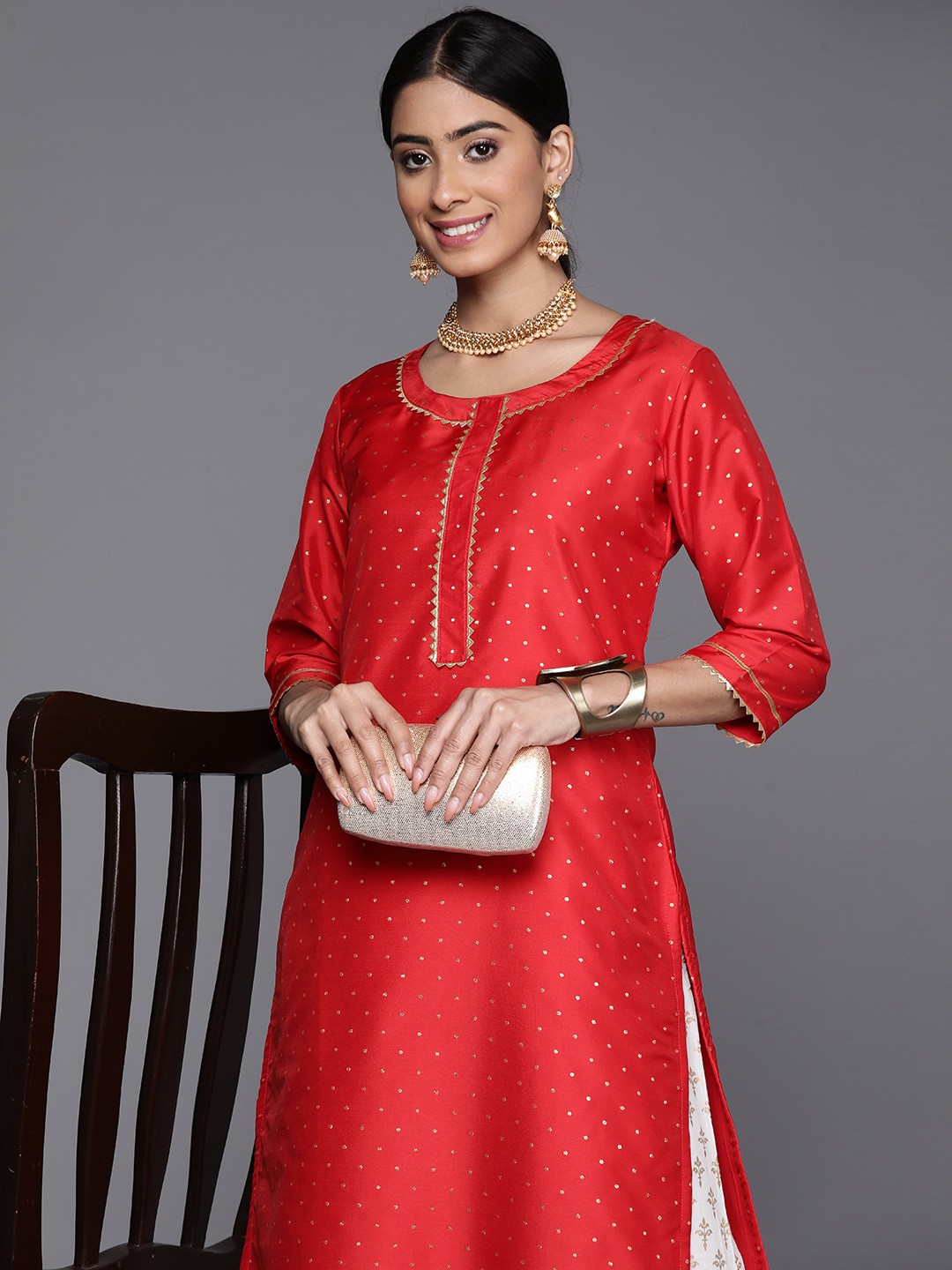 

Libas Gotta Patti Kurta, Red