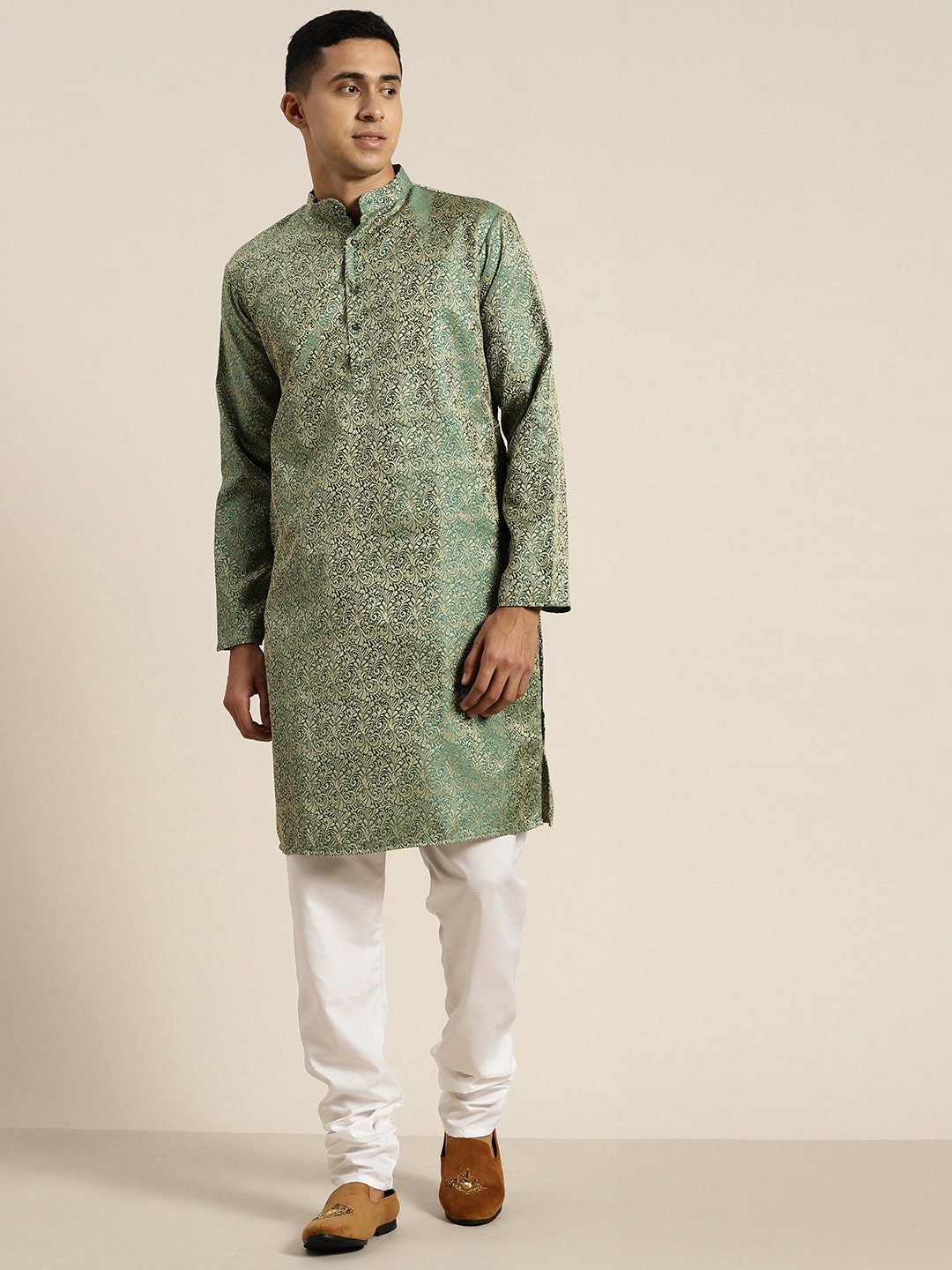 

SOJANYA Regular Kurta with Churidar, Green