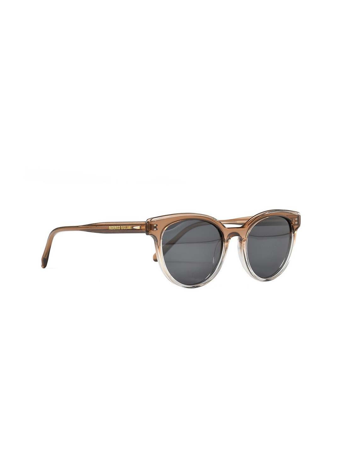 

RODERICO GIULIANI Oval Sunglasses With Polarised & UV Protected Lens, Grey