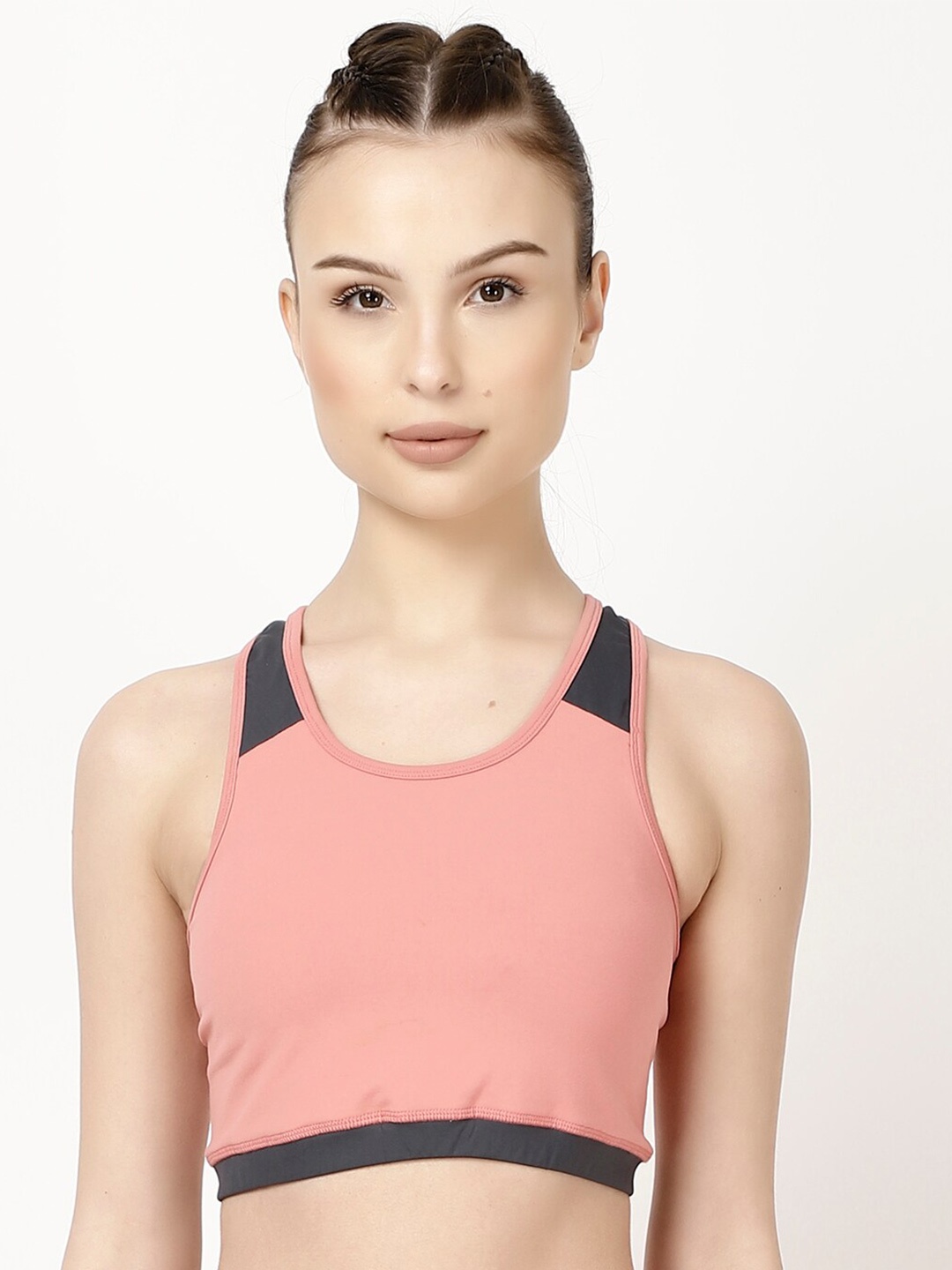 

STUDIOACTIV Non Padded Full Coverage Super Support Bra, Peach