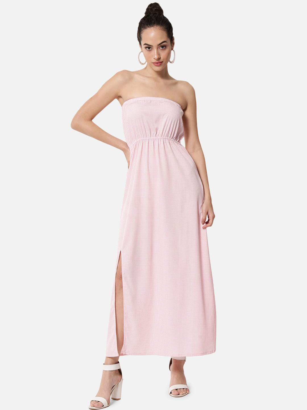 

ALL WAYS YOU Geometric Printed Crepe Maxi Dress, Pink