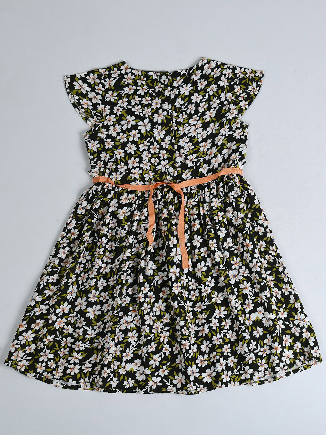 

Bella Moda Girls Floral Print Fit & Flare Dress, Green