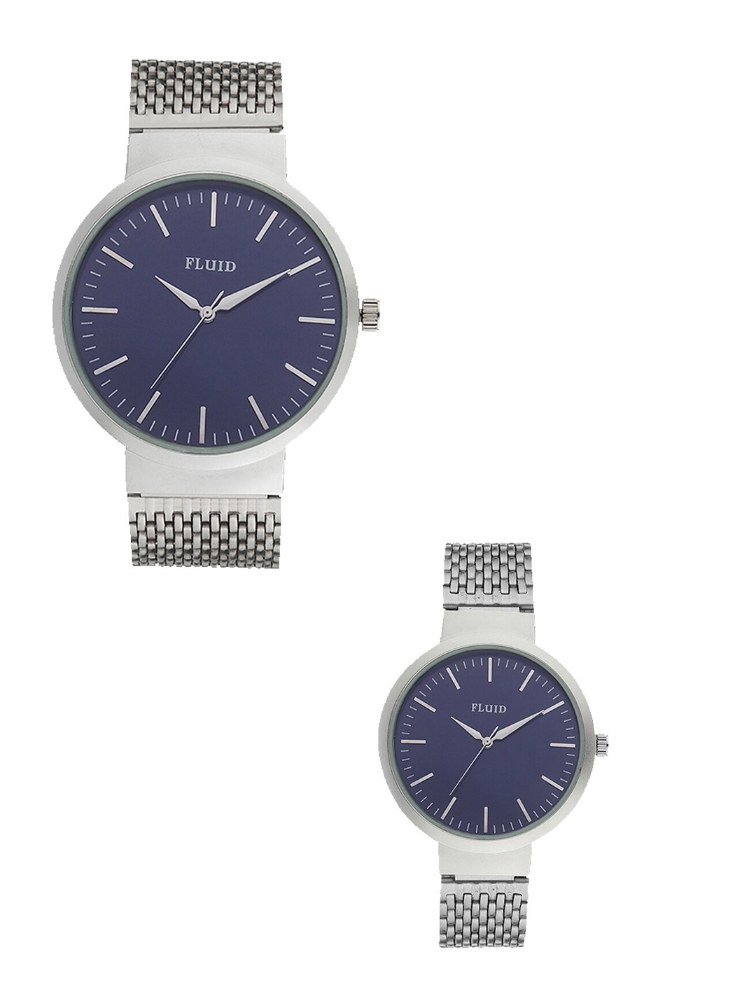 

FLUID Bracelet Style Straps Analogue His & Her Watches FL-810Pair-BL01, Blue