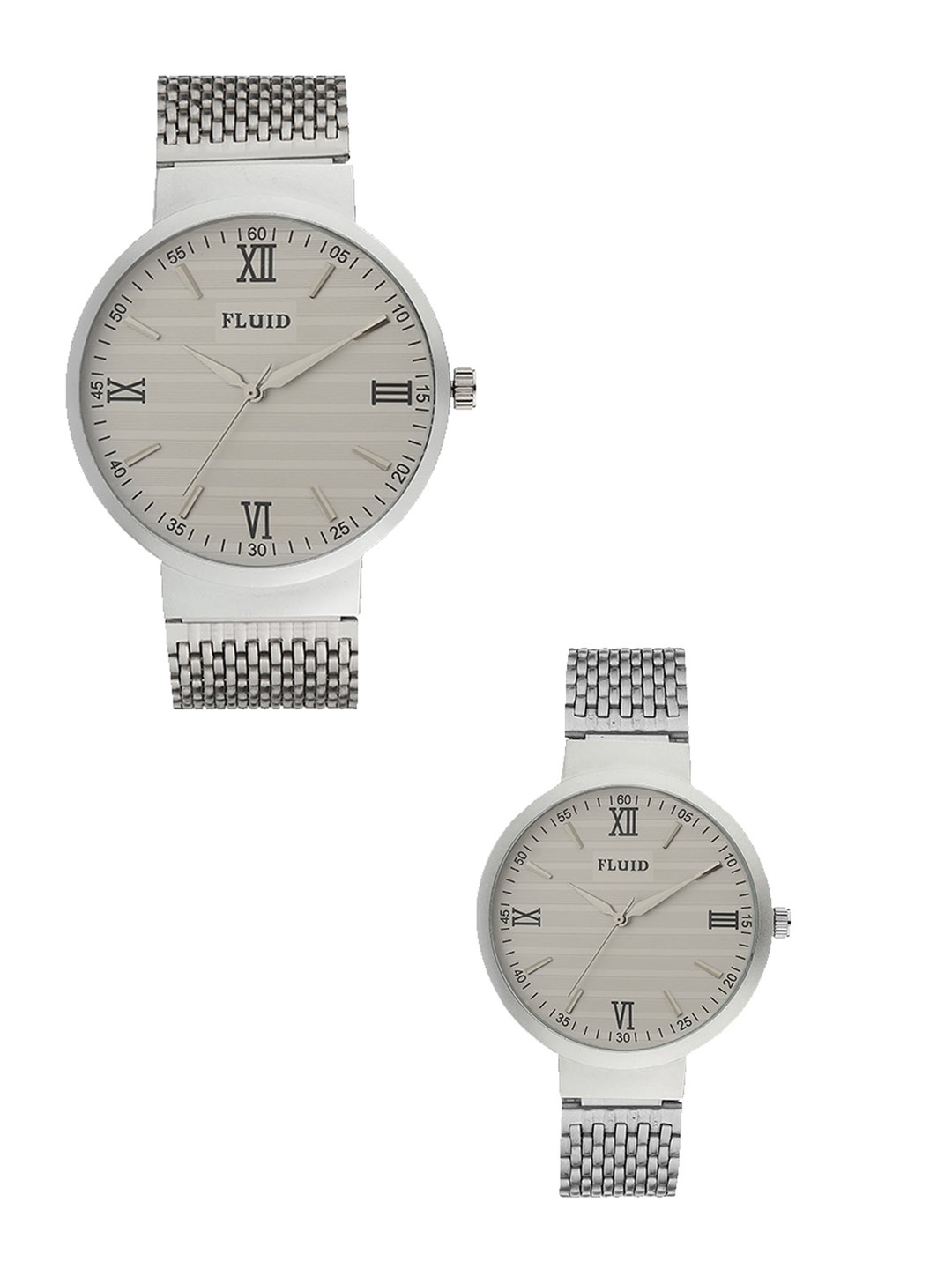 

FLUID Bracelet Style Straps Analogue His & Her Watches FL-812Pair-WH01, White
