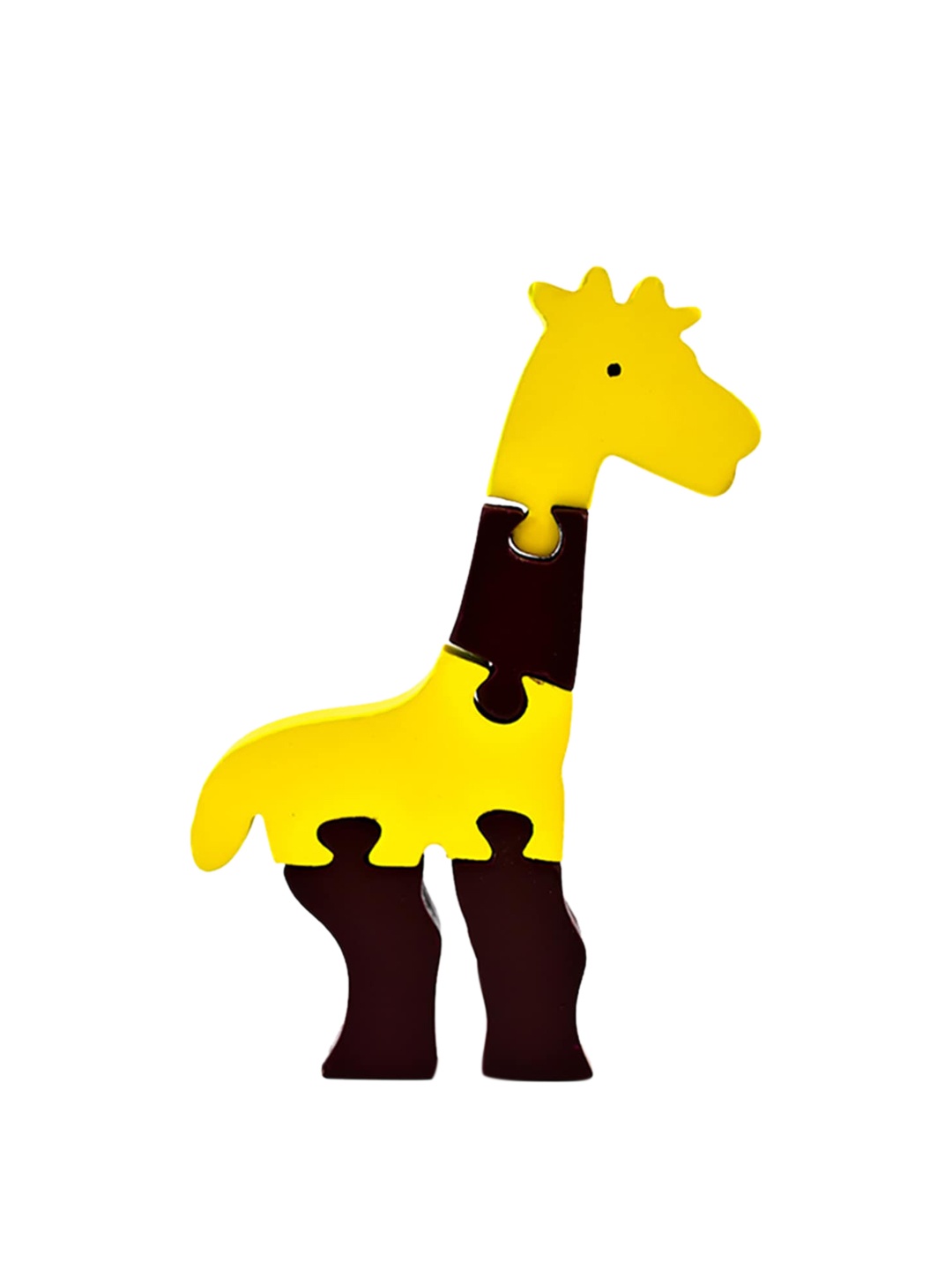 

ilearnngrow Giraffe Wooden Puzzle Activity Toys and Games, Yellow