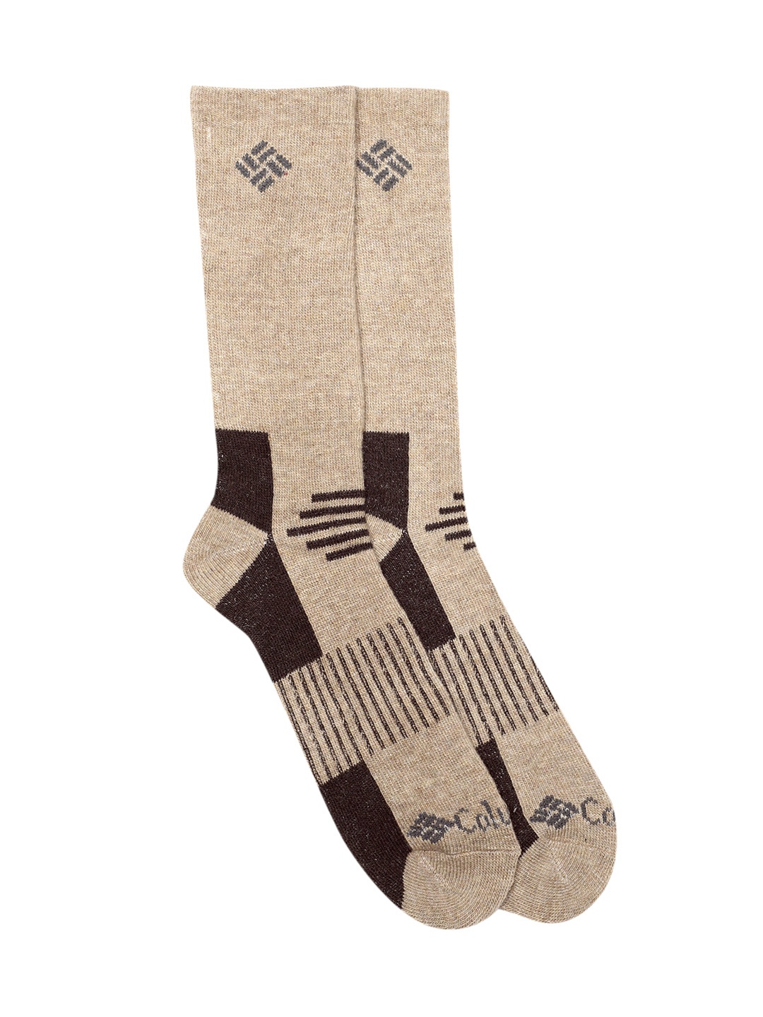 

Columbia Men Wool Blend Crew Socks, Brown