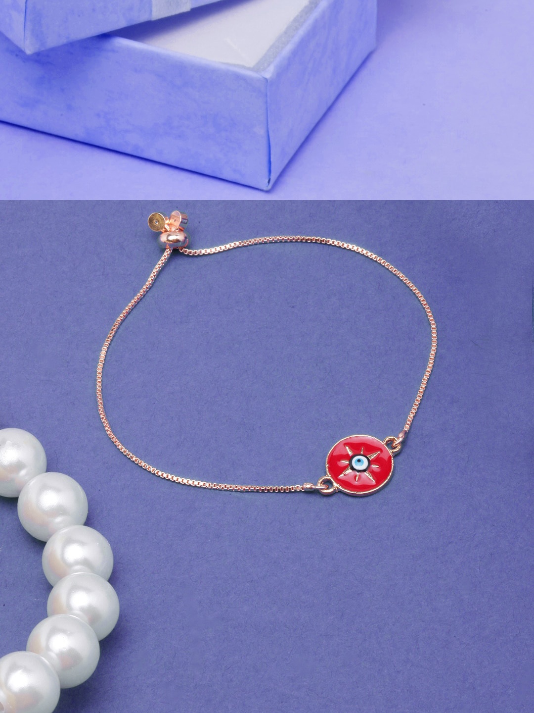 

DressBerry Women Rose Gold-Plated Charm Bracelet