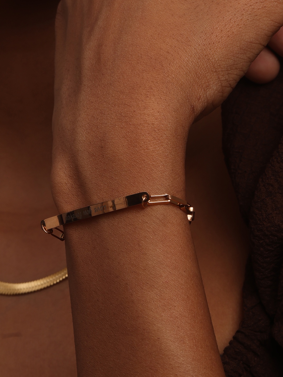 

PALMONAS Women Gold-Plated Wraparound Bracelet