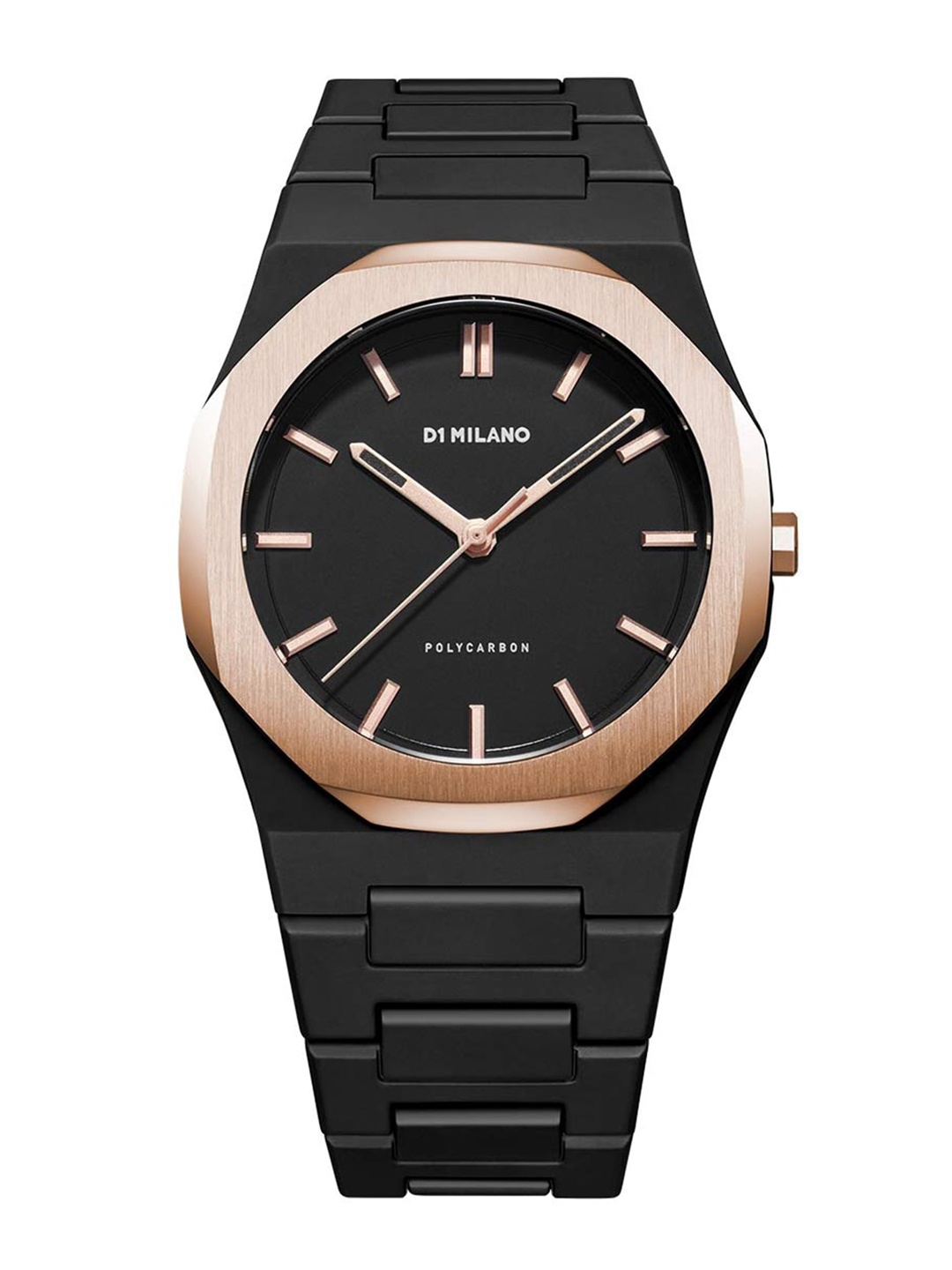 

D1 Milano Polycarbon Black Dial Quartz Analog Watch PCBJ15