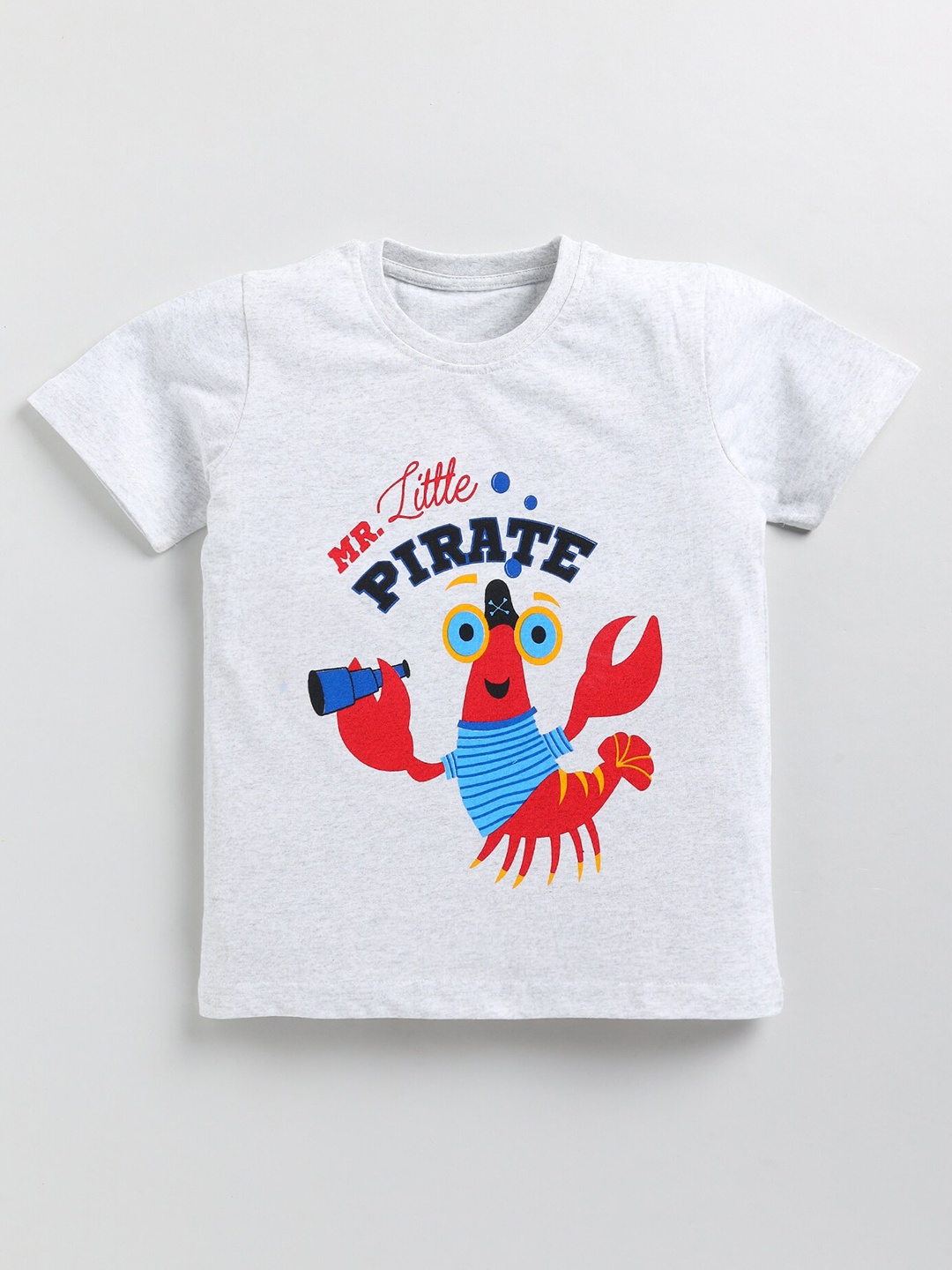 

Toonyport Boys Graphic Printed Cotton T-shirt, Grey