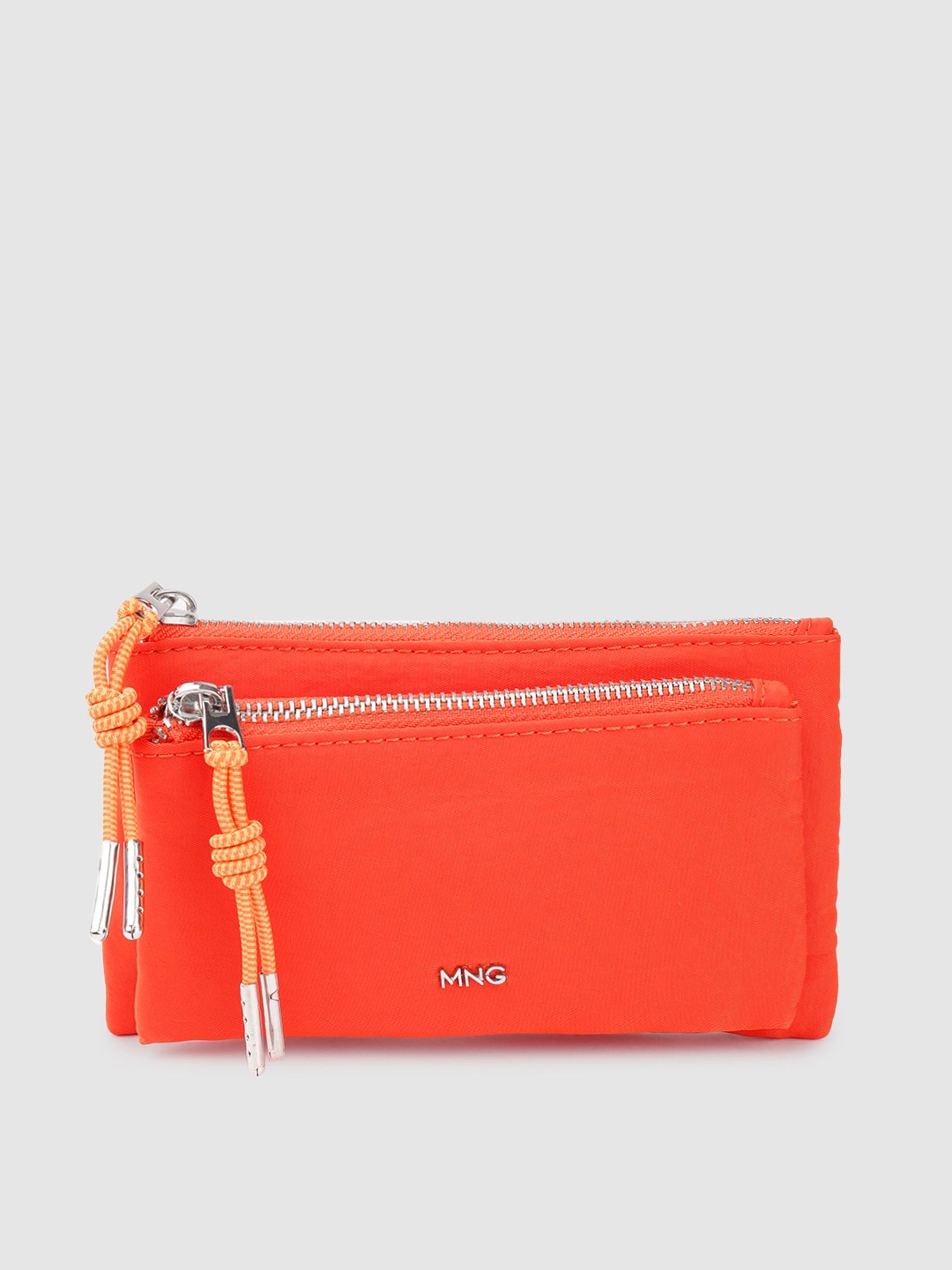 

MANGO Women Zip Around Wallet, Orange
