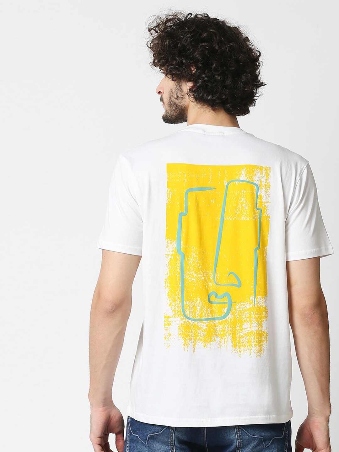 

Blamblack Graphic Printed Cotton T-shirt, White