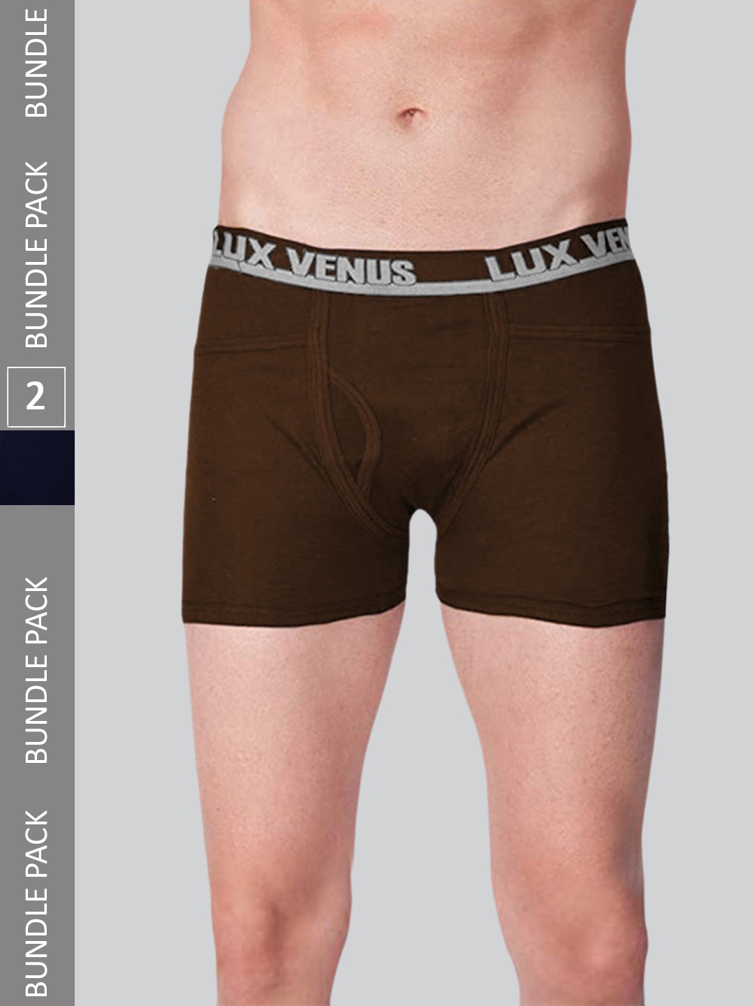 

LUX VENUS Men Pack Of 2 Assorted Pure Cotton Trunks VENUS_PKT_DRW_AST_75_2PC