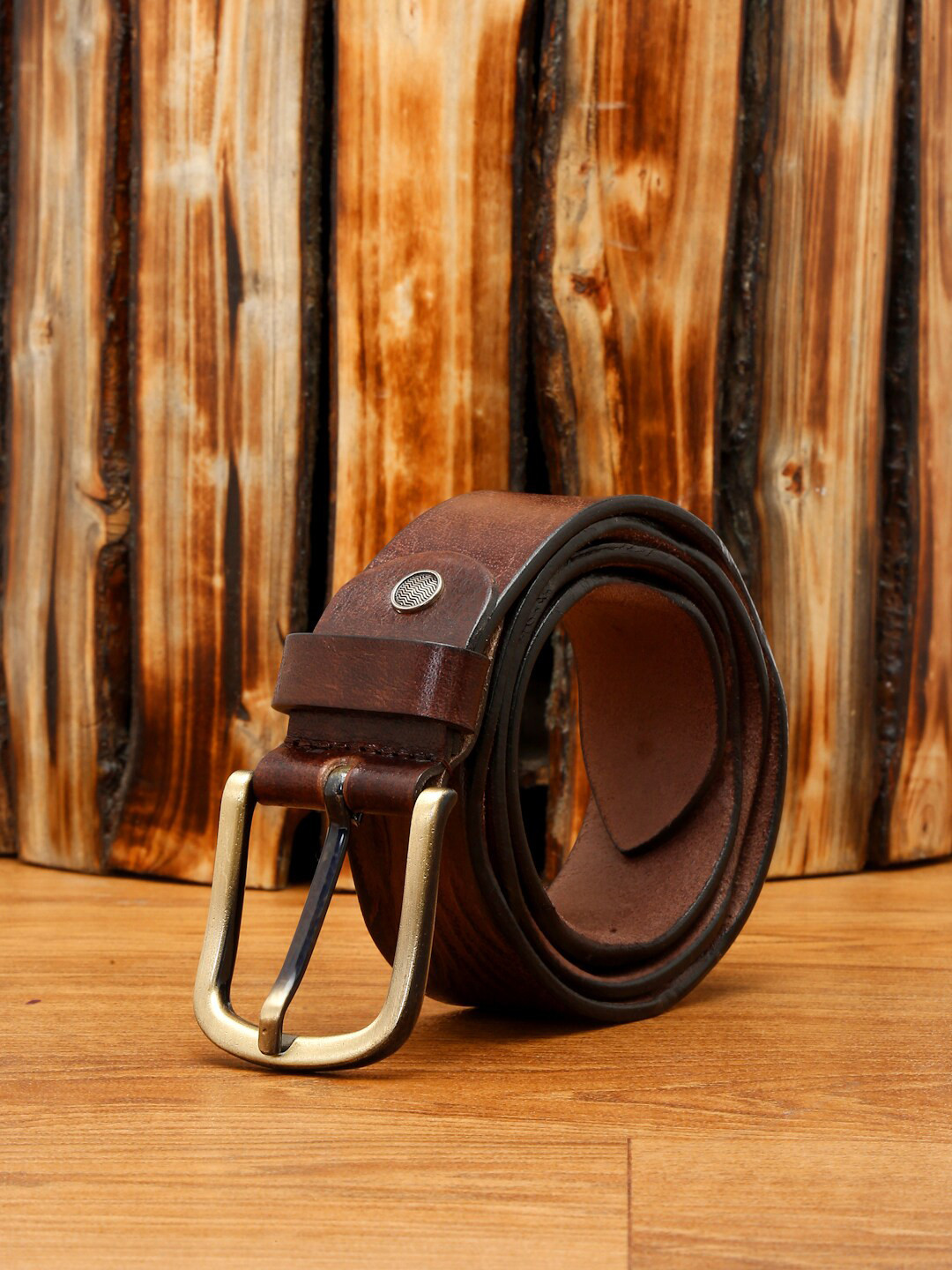 

LOUIS STITCH Men Premium Leather Casual Belt, Brown