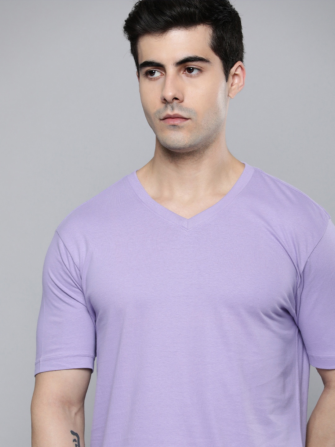 

ether V-Neck T-shirt, Violet